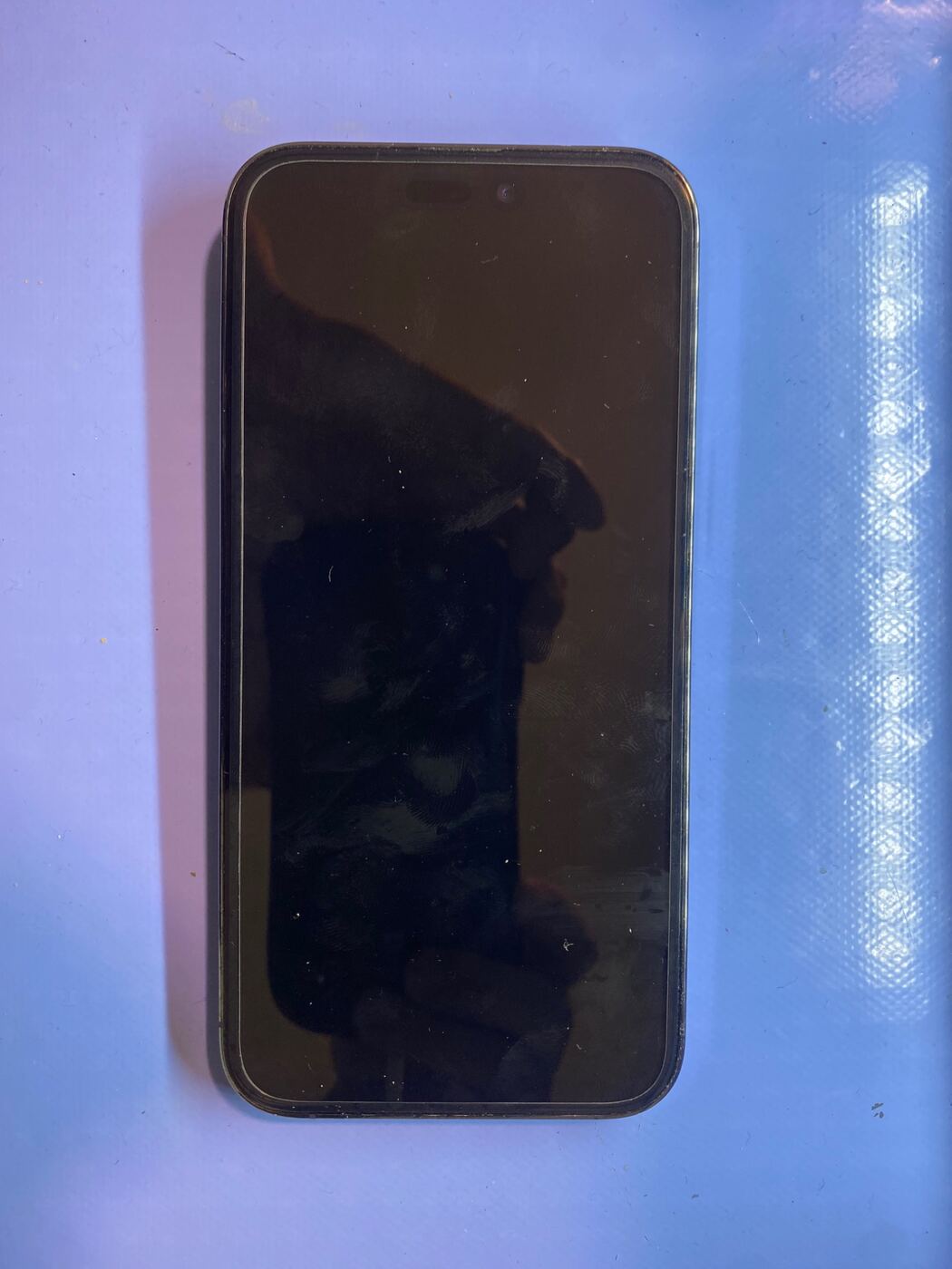 プールで水没し画面が映らなくなったiPhone 14 Pro Max